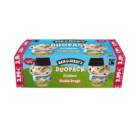 HELADO TARRINA MINI COOKIE.DOUG BEN JERRYS PACK 144 GR