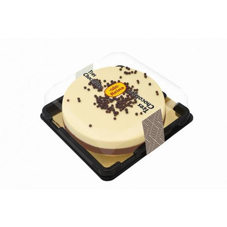 TARTA TRES CHOCOLATES REINA UNIDAD 500 GR