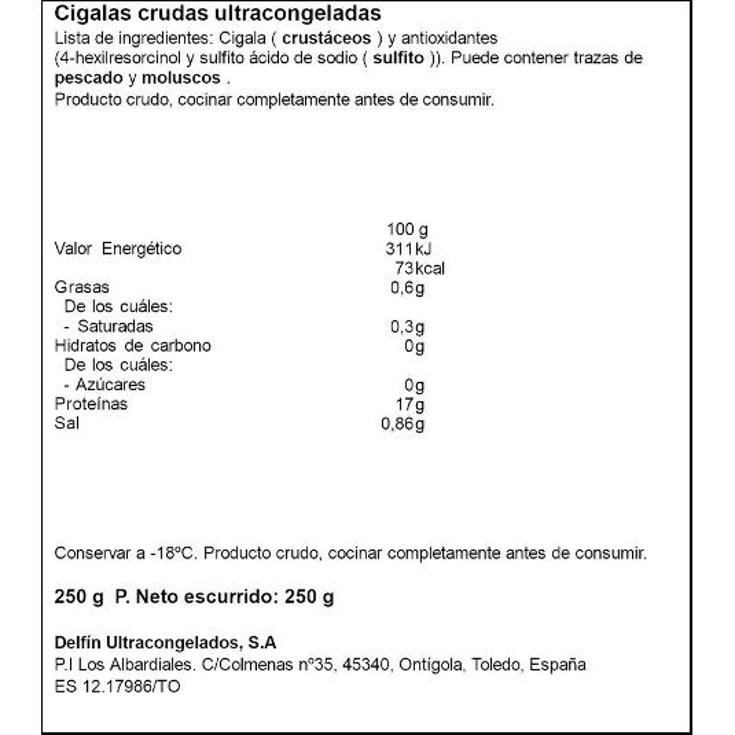CIGALA 8/12 DELFIN BDJA 250 GR