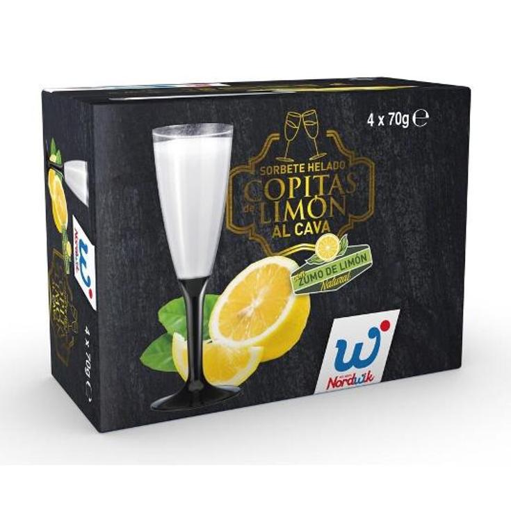 COPITA SORBETE LIMON AL CAVA X4 NORDWIK CAJA 280 GR