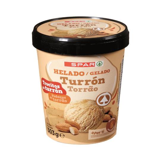 HELADO TARRINA TURRON SPAR PINT 303 GR