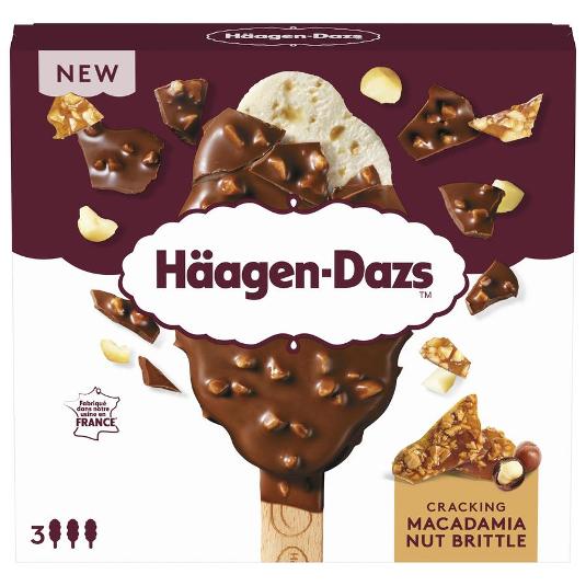 HELADO BOMBON MACADAMIA NUT X3 HAAGEN DAZS ESTCH 240 ML
