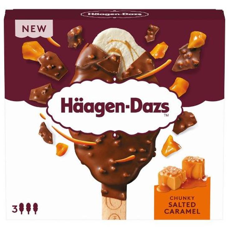 HELADO BOMBON SALTED CARAMEL X3 HAAGEN DAZS ESTCH 240 ML