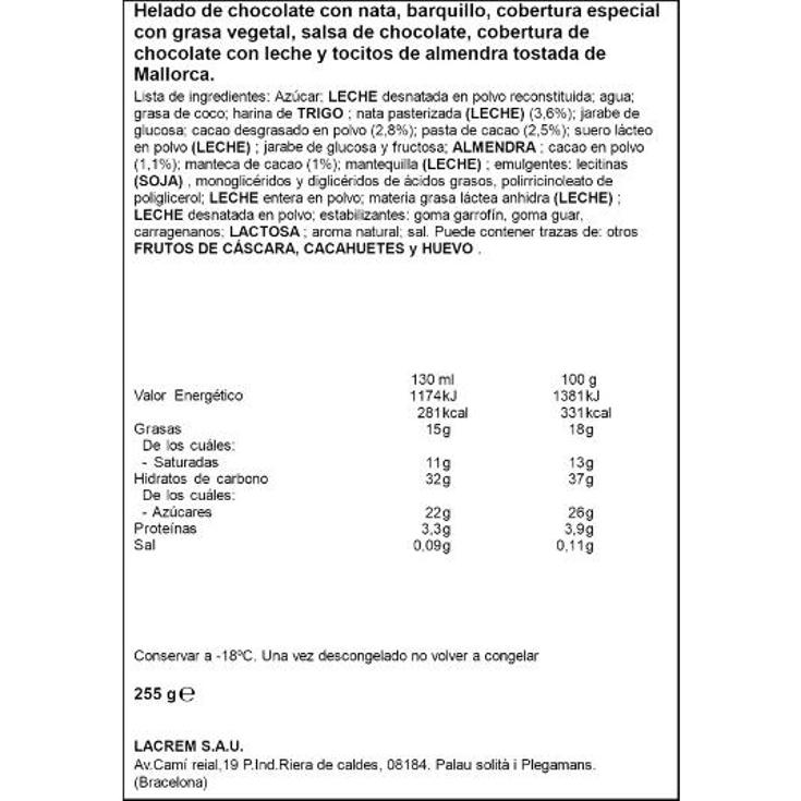 HELADO CONO TRUFICONO X3 MENORQUINA ESTCH 255 GR