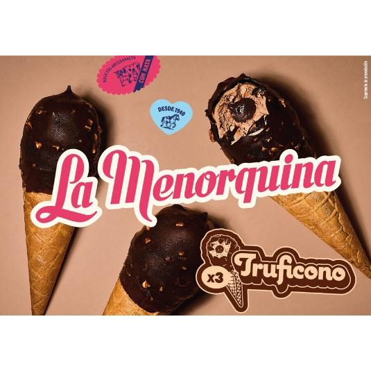HELADO CONO TRUFICONO X3 MENORQUINA ESTCH 255 GR