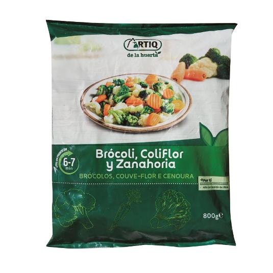 MIX BROCOLI COLIFLOR ZANAHORIA ARTIQ BOLSA 800 GR