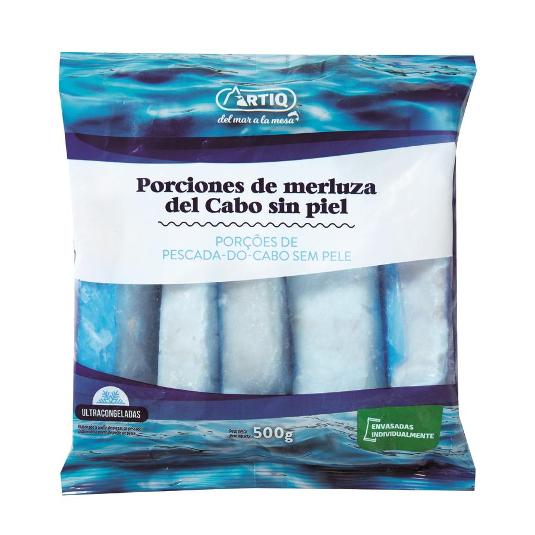PORCIONES MERLUZA CABO ARTIQ BOLSA 500 GR