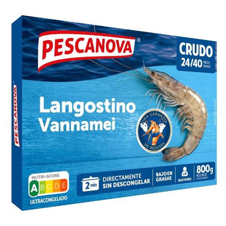 LANGOSTINO CRUDO 24/40 PESCANOVA ESTCH 800 GR