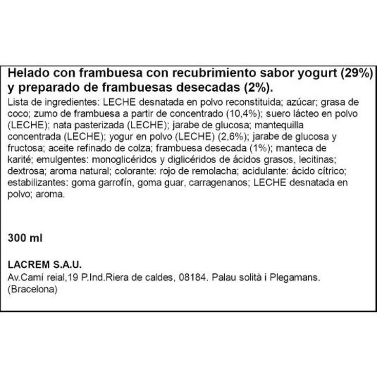 HELADO BOMBON FRAMBUESA X3 MENORQUINA CAJA 200 GR
