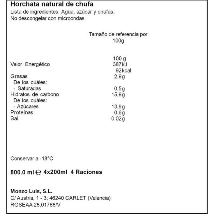 GRANIZADO HORCHATA X4 DLICIOS PACK 796 GR