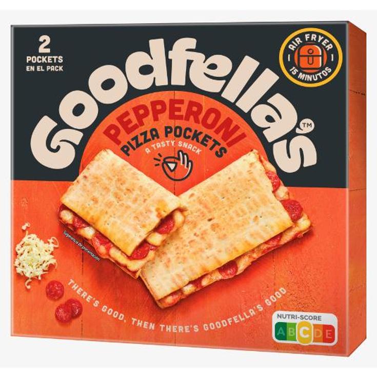 PIZZA POCKETS PEPPERONI GOODFELLAS UNIDAD 250 GR