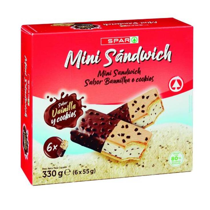 HELADO SANDWICH COOKIE X6 SPAR CAJA