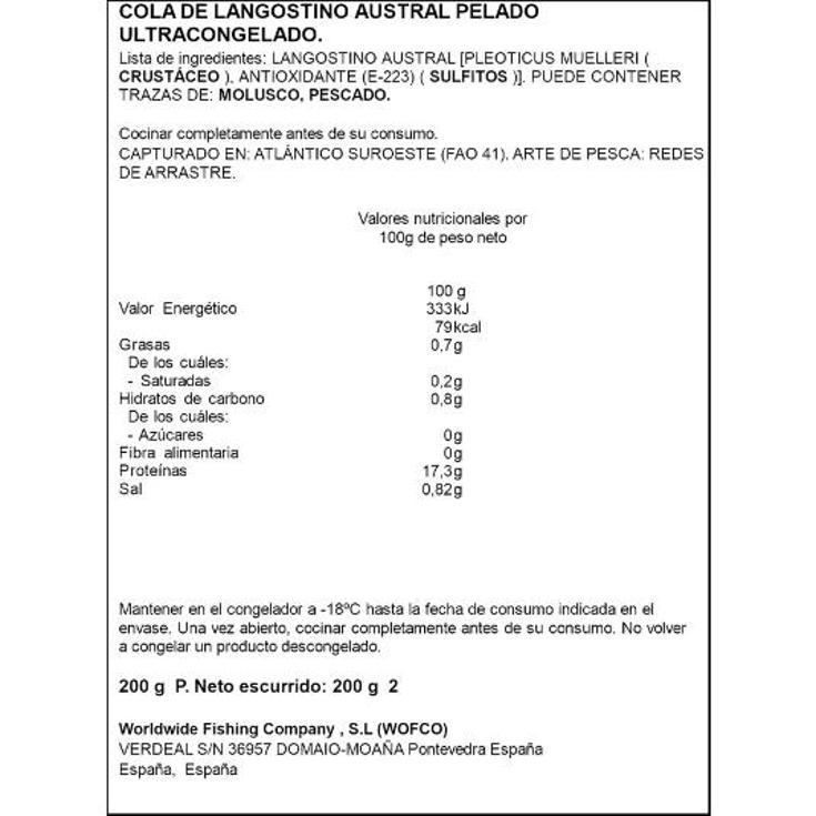GAMBON PELADO DESVENADO ARTIQ BDJA 200 GR