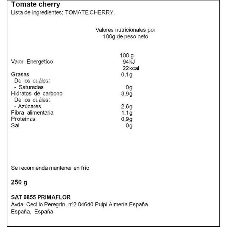 TOMATE CHERRY BADJ.250GRMS UND UD