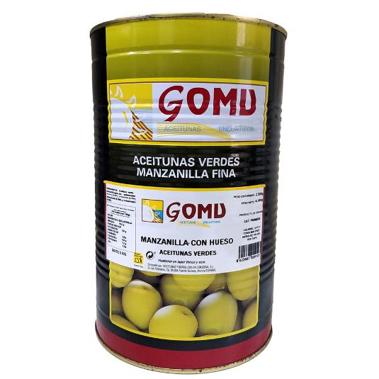 ACEITUNA MANZANILLA FINA 2,5KG GOMU PESO KG