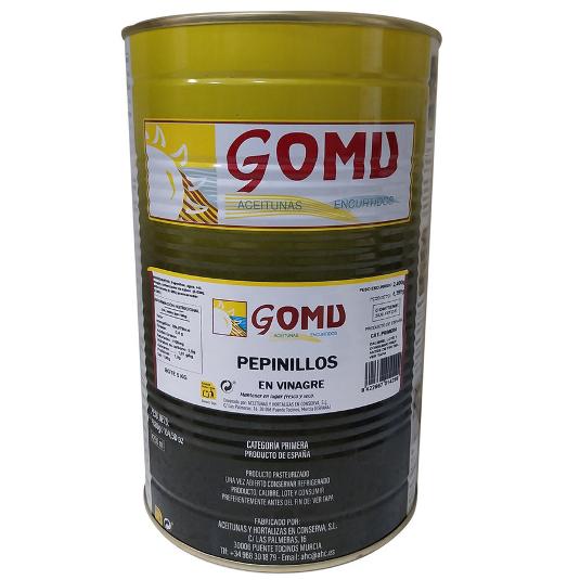 PEPINILLOS EN VINAGRE LATA 2,4K GOMU PESO KG