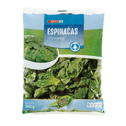 ESPINACAS HOJA SPAR BOLSA 300 GR