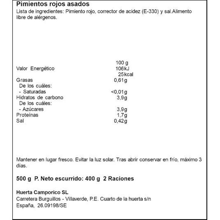PIMIENTO ROJO ASADO CAMPO-RICO BDJA UD