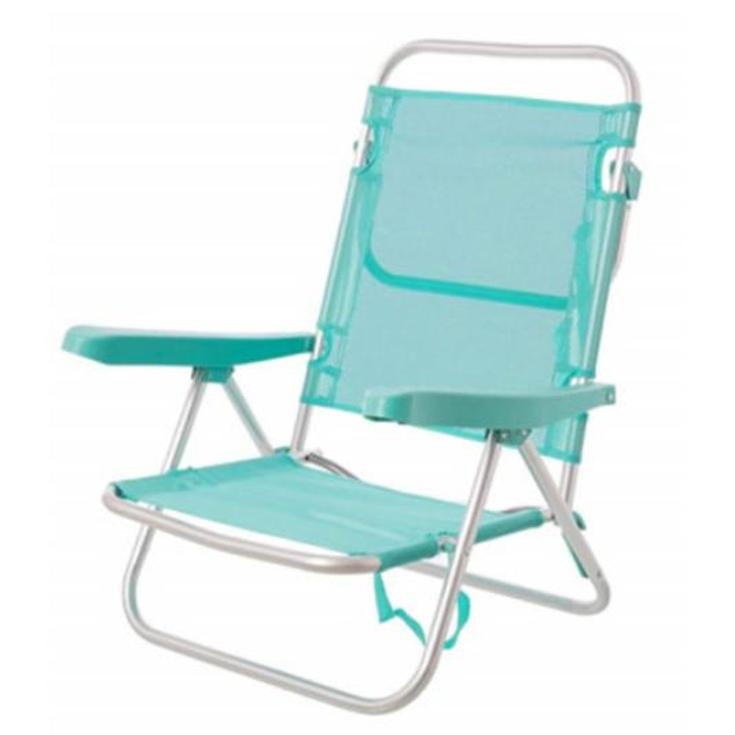 SILLA 4 POS.ALUM/TEX.AGUAMARINA UNIDAD