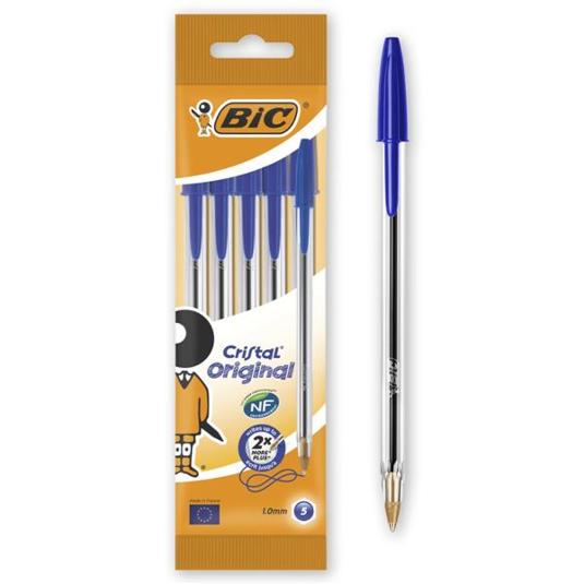 BOLIGRAFO AZUL 5 UD BIC BLIST 5 UD