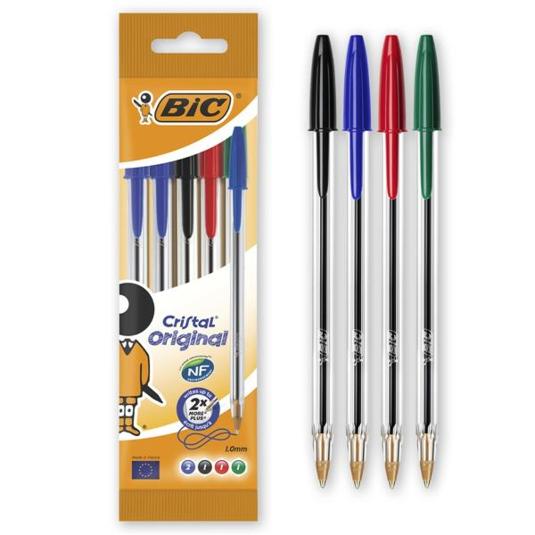 BOLIGRAFOS 5 COLORES SURTIDOS BIC BLIST 5 UD