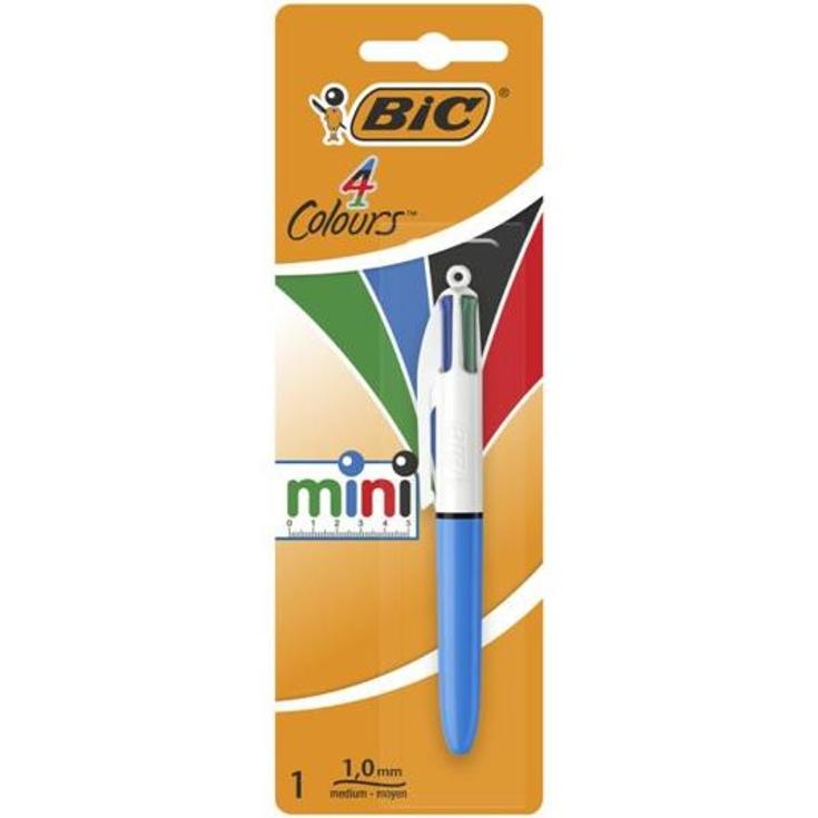 BOLIGRAFO 4 COLORES MINI MEDIUM BIC BLIST 1 UD