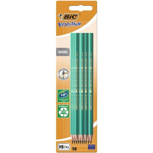 LAPICES DE GRAFITO H-2 10 UN. BIC BLIST 10 UD