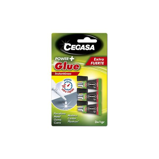 PEGAMENTO POWER GLUE 3X1GR CEGASA UNS