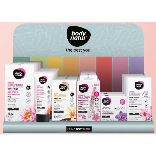 EXPOSITOR DEPILACION BODY NATUR LOTE 1 UD