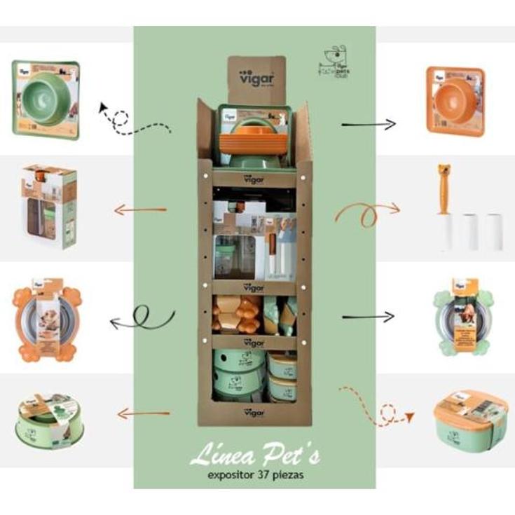 EXPOSITOR COMPLEMENTOS PERRO PETS CLUB LOTE