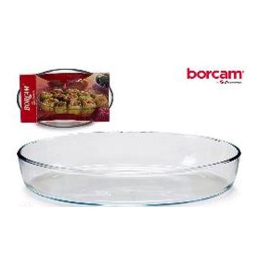 FUENTE HORNO OVALADA 2360 ML BORCAM UNIDAD