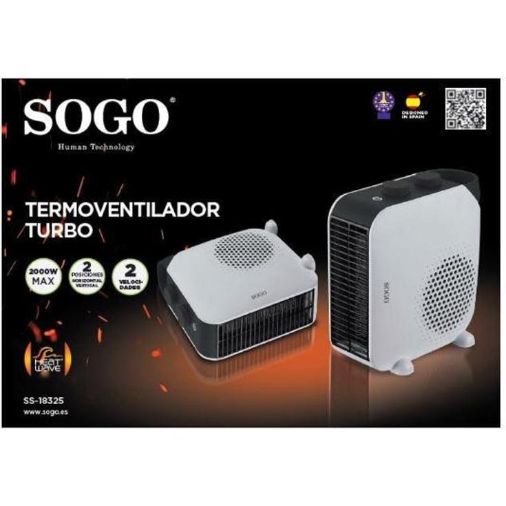 CALEFACTOR HORIZ/VERTICAL 2000W SOGO UNIDAD