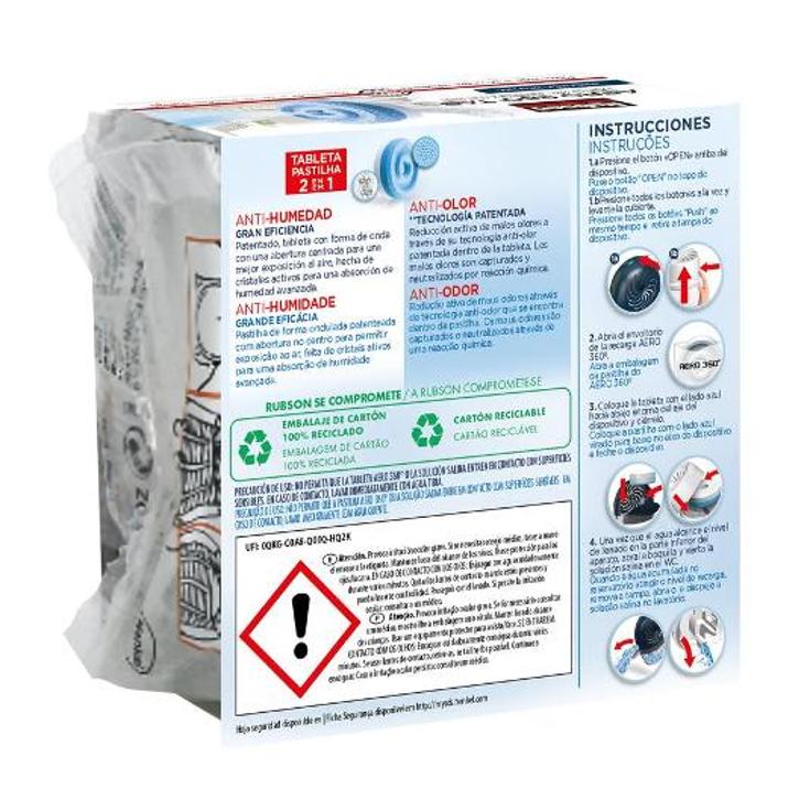 ABSORBENTE DE HUMEDAD RECAMBIO RUBSON PTLLAS 450 GR