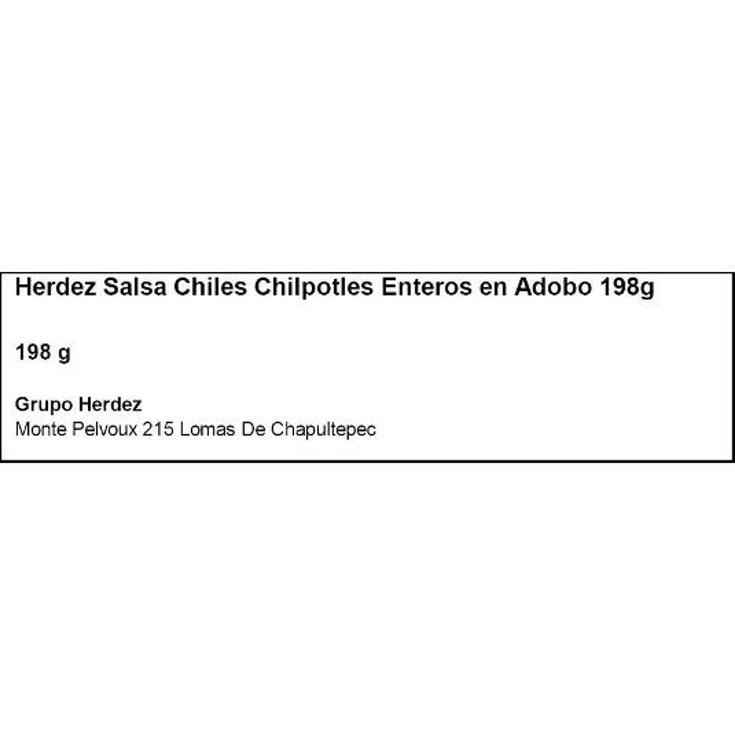 CHILE CHIPLOTE ADOBO HERDEZ LATA 198 GR