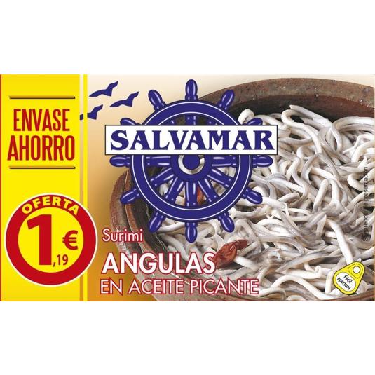 ANGULAS ACEITE PICANTES SALVAMAR LATA 55 GR