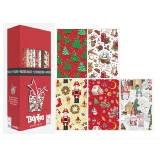 PAPEL REGALO NAVIDAD 70X20CM UNIDAD