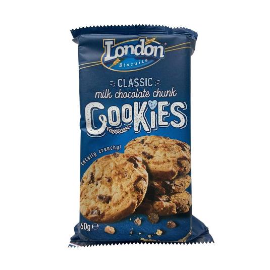 GALLETAS MILK CHOC CHUNK LONDON BISC. UNIDAD 160 GR