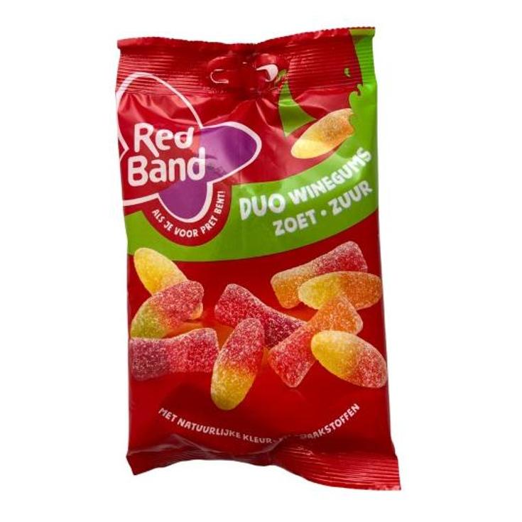 GOMINOLAS WINEGUMS SWEET SOUR RED BAND BOLSA 120 GR