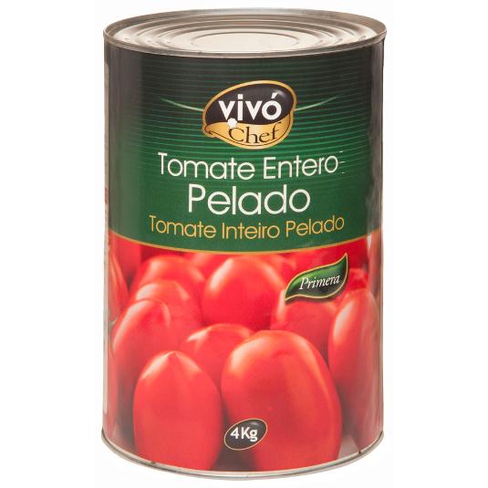 TOMATE ENTERO PELADO VIVOCHEF LATA 2700 GR