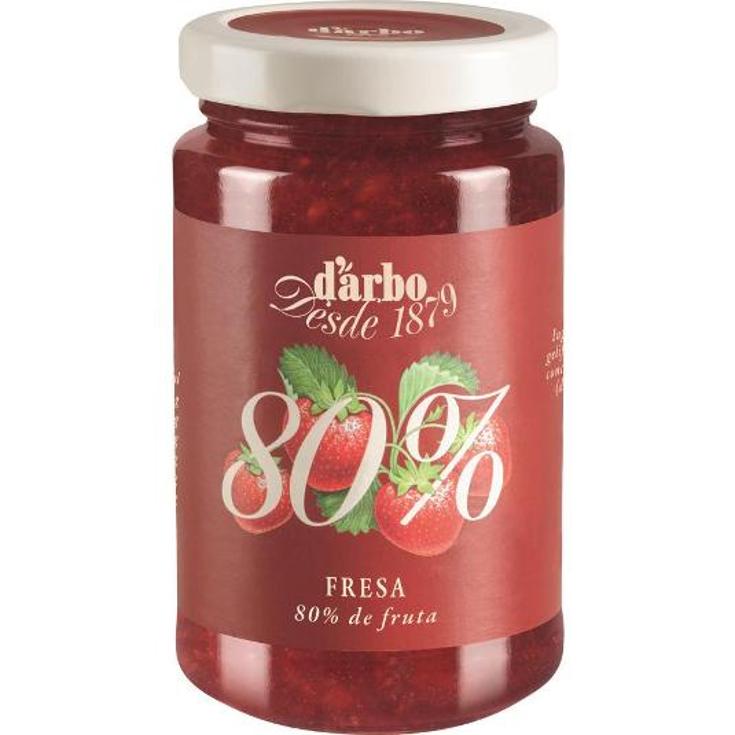 MERMELADA FRESA 80% FRUTA DARBO TARRO 250 GR
