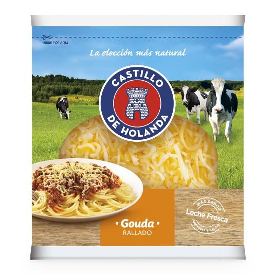 QUESO GOUDA RALLADO CASTILLO PQTE 100 GR