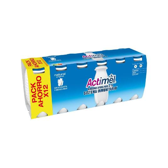 ACTIMEL LIQUIDO NATURAL X12 DANONE PACK 1200 GR