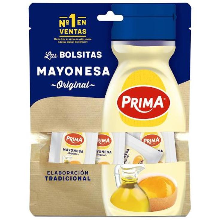 MAYONESA BOLSITA 12X10 UDS PRIMA PQTE 120 ML