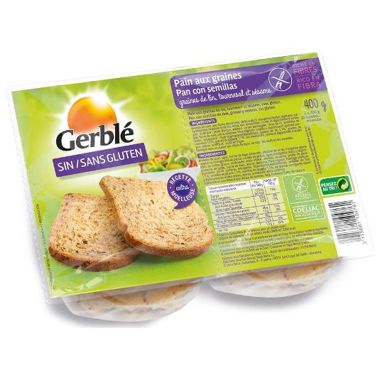 PAN DE SEMILLAS SIN GLUTEN GERBLE UND 400 GR