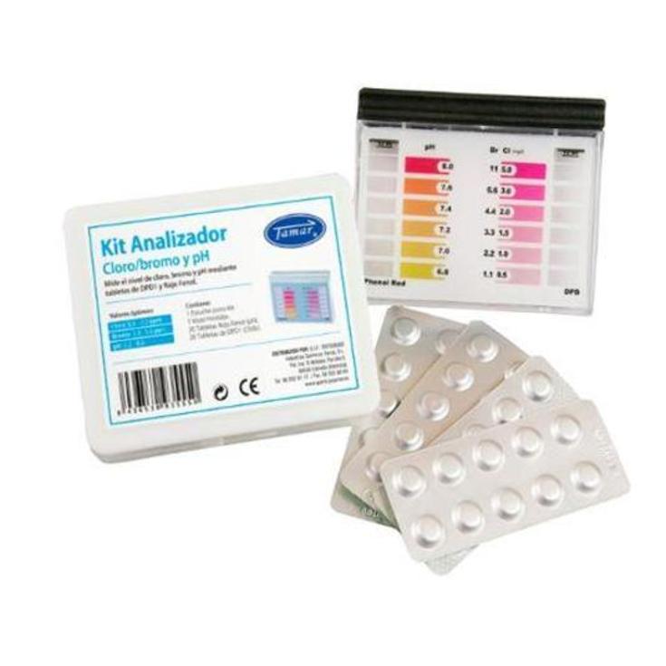 TEST KIT AGUA PISCINA DPD1 TAMAR UNIDAD