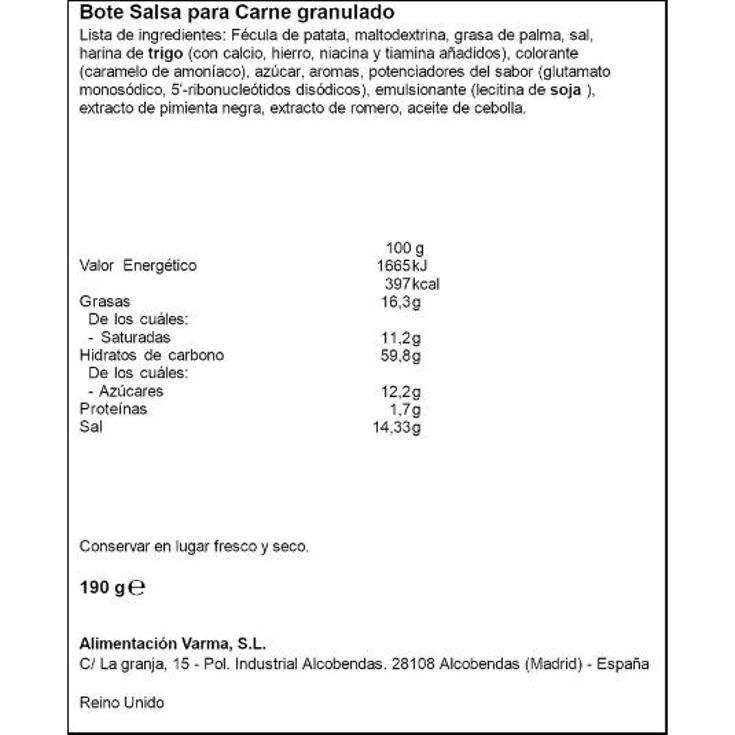 CONCENTRADO TERNERA BISTO BOTE 190 GR