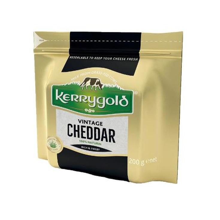 QUESO CHEDDAR VINTAGE KERRYGOLD UNID 200 GR
