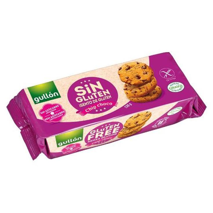 GALLETAS CHIP CHOCO SIN GLUTEN GULLON PQTE 130 GR