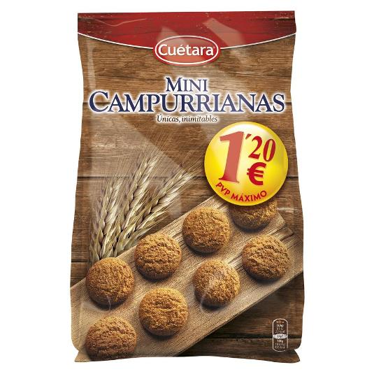 GALLETAS MINI CAMPURRIANAS CUETARA PQTE. 260 GR