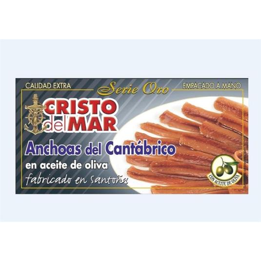 ANCHOAS ACEITE OLIVA 1/8 S.ORO C.DEL MAR LATA 28 GR